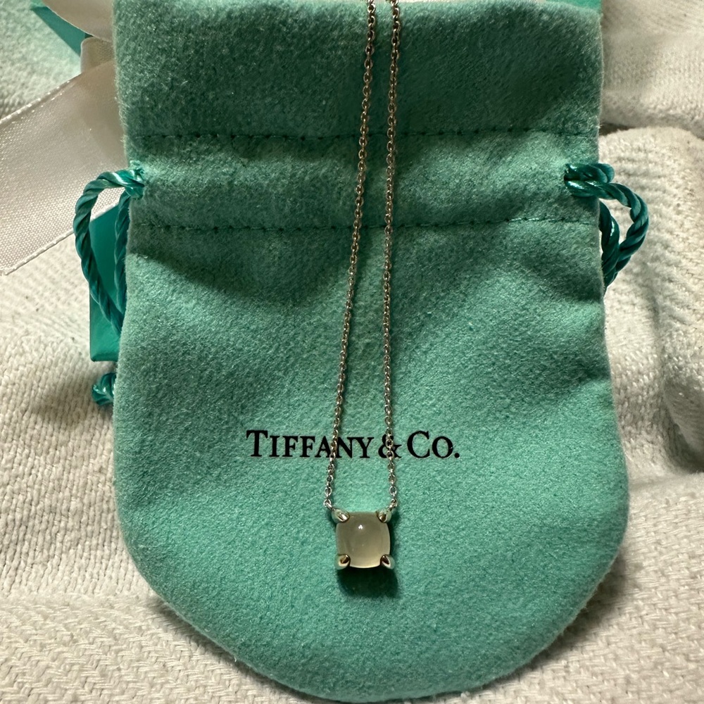 Tiffany & Co Paloma Picasso Sugar Stack Milky Quartz Necklace